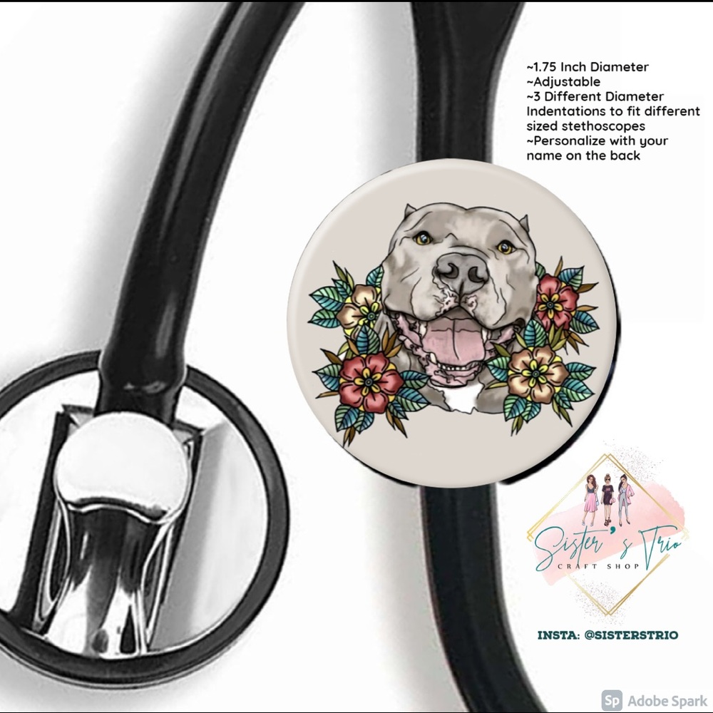 Pitbull Pittie Dog Lover Pet Retractable Badge Holder Gift